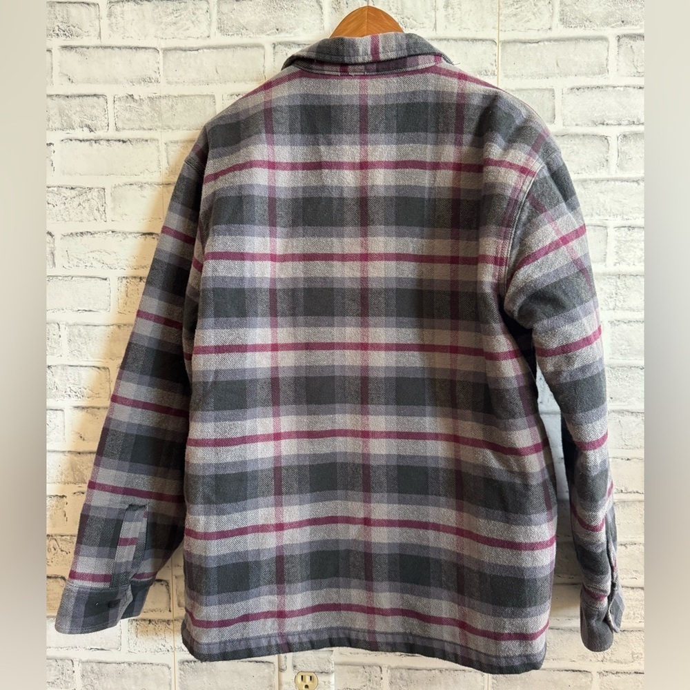 Men’s Dickies Moulton plaid oversized button down collared jacket shacket Med - Picture 4 of 7